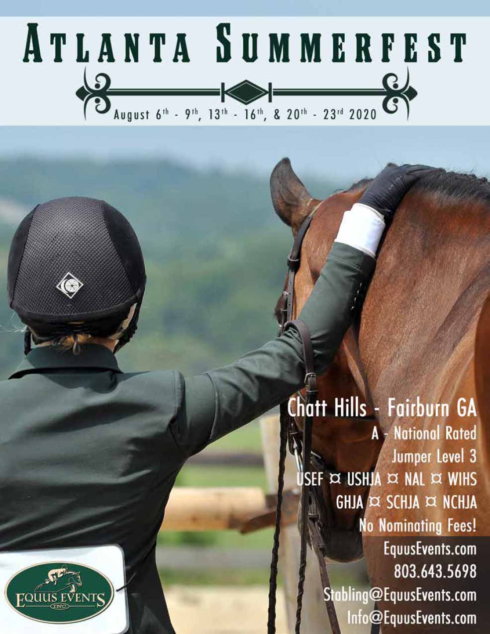Atlanta Summerfest Prize List 2020 Equus Events Cover