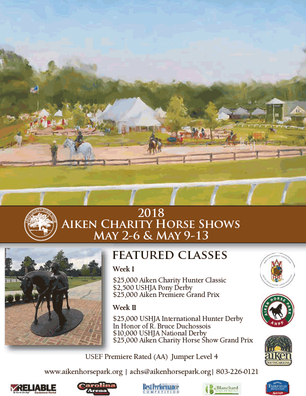2018 Aiken Charity Horse Shows. 